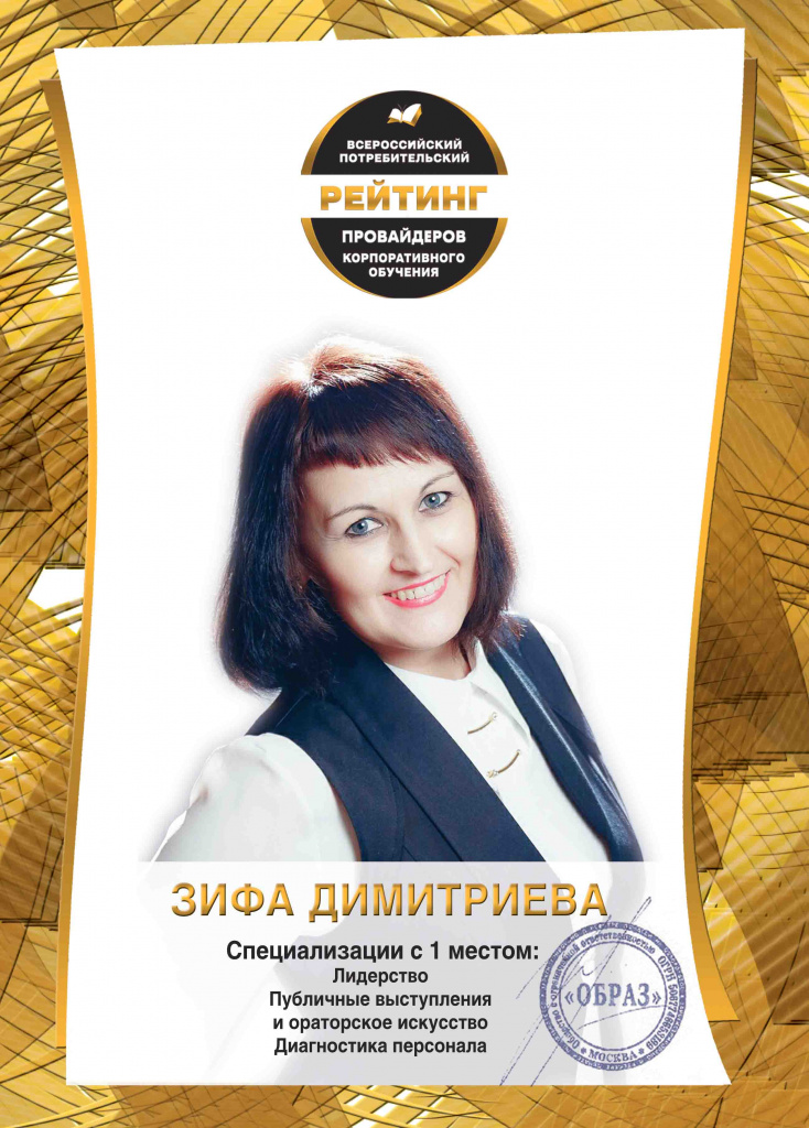 1 место в номинации "Диагностика персонала"